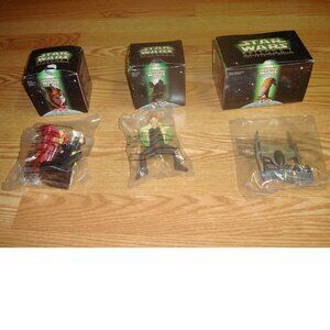 3 New Star Wars I The Phantom Menace Collector Toys